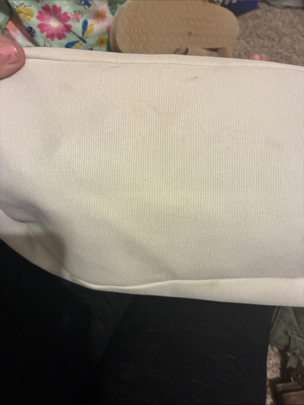 Show Me Your MuMu Straw Tote with White Trim - Picture 3 of 3